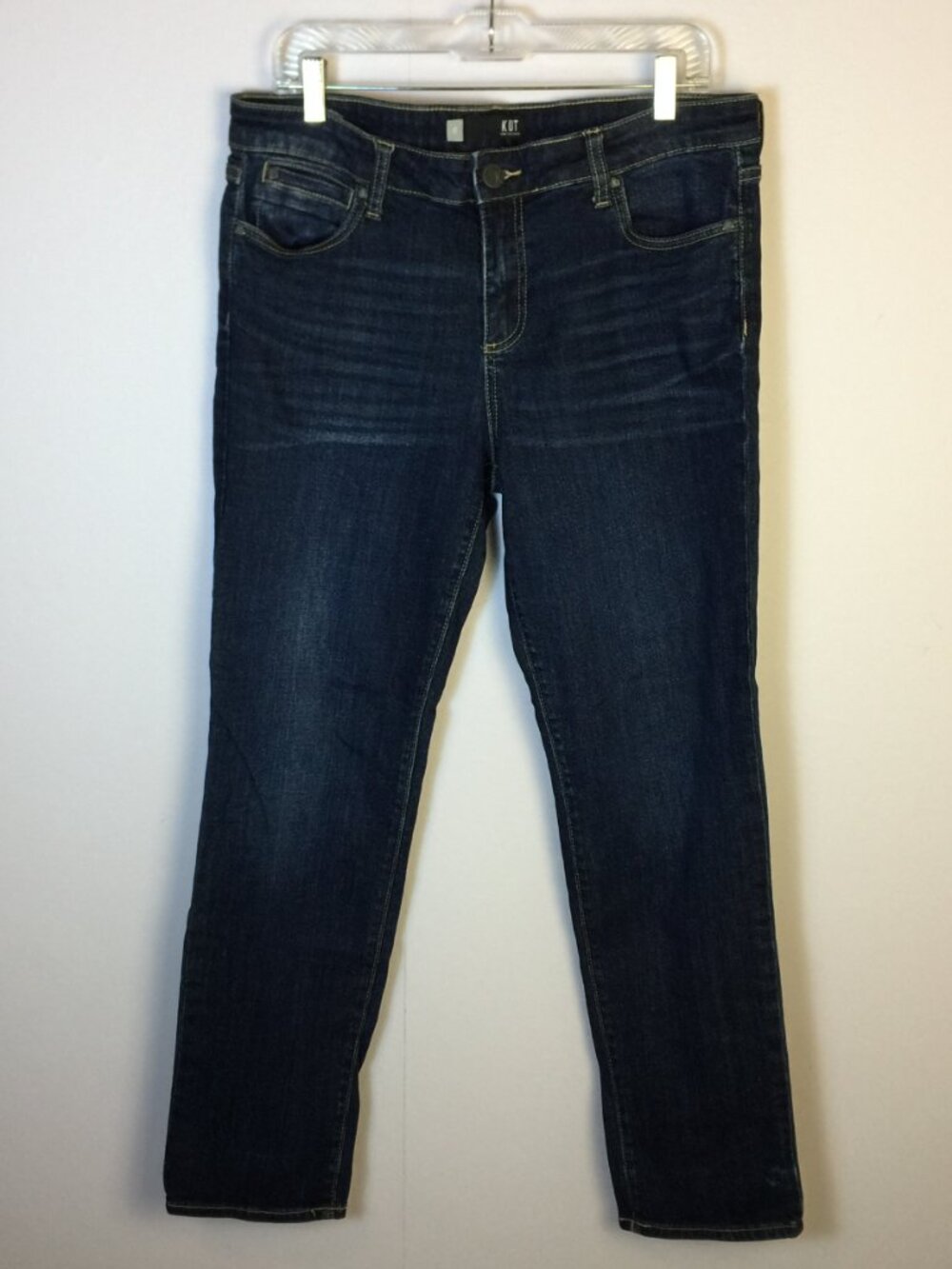 Kut from the Kloth Catherine Boyfriend Jeans Size 12 Womans Blue Denim Mid Rise